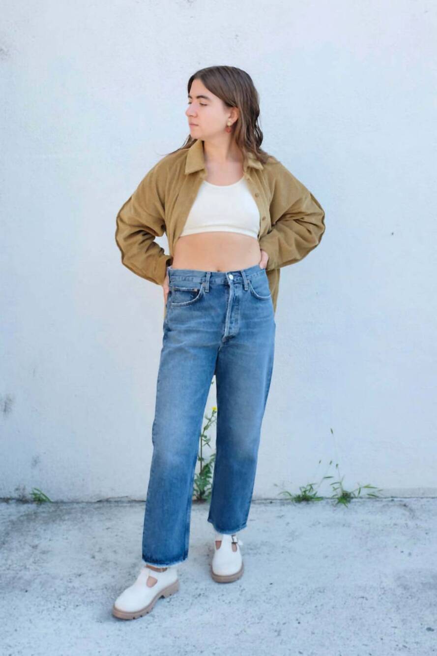 AGOLDE 90's Crop Loose Straight Jean Oblique 31 NWT Elevated Basics Effortless